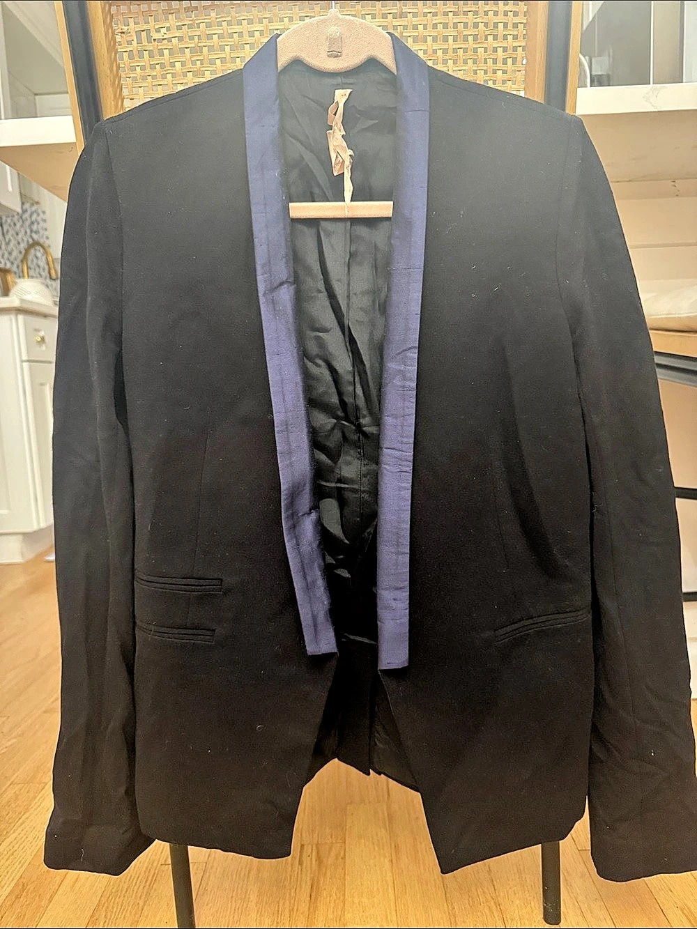 Bailey 44 Black & Purple/Blue Blazer Size Medium